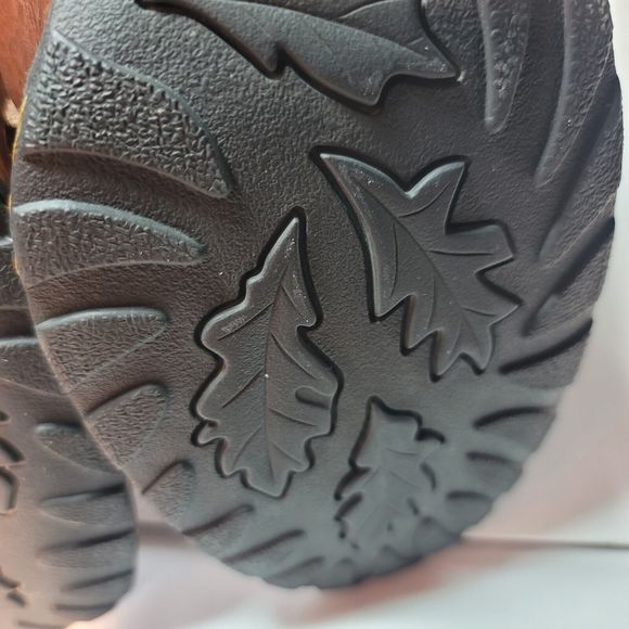 Born Women's Haddon Brown Leather Slip-On Low Ankle Block Heels Booties US 10 - Picture 9 of 13